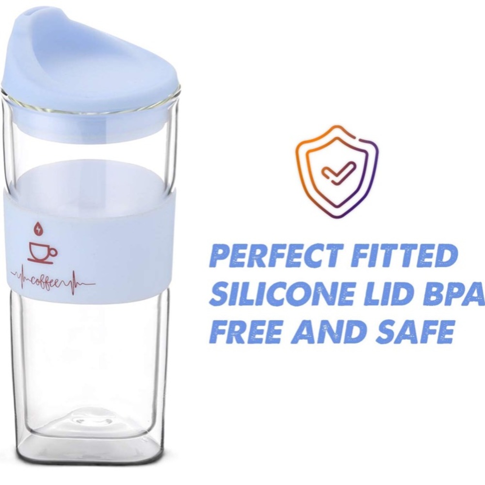 Sbk Double wall Insulated Reusable Large Clear Gls